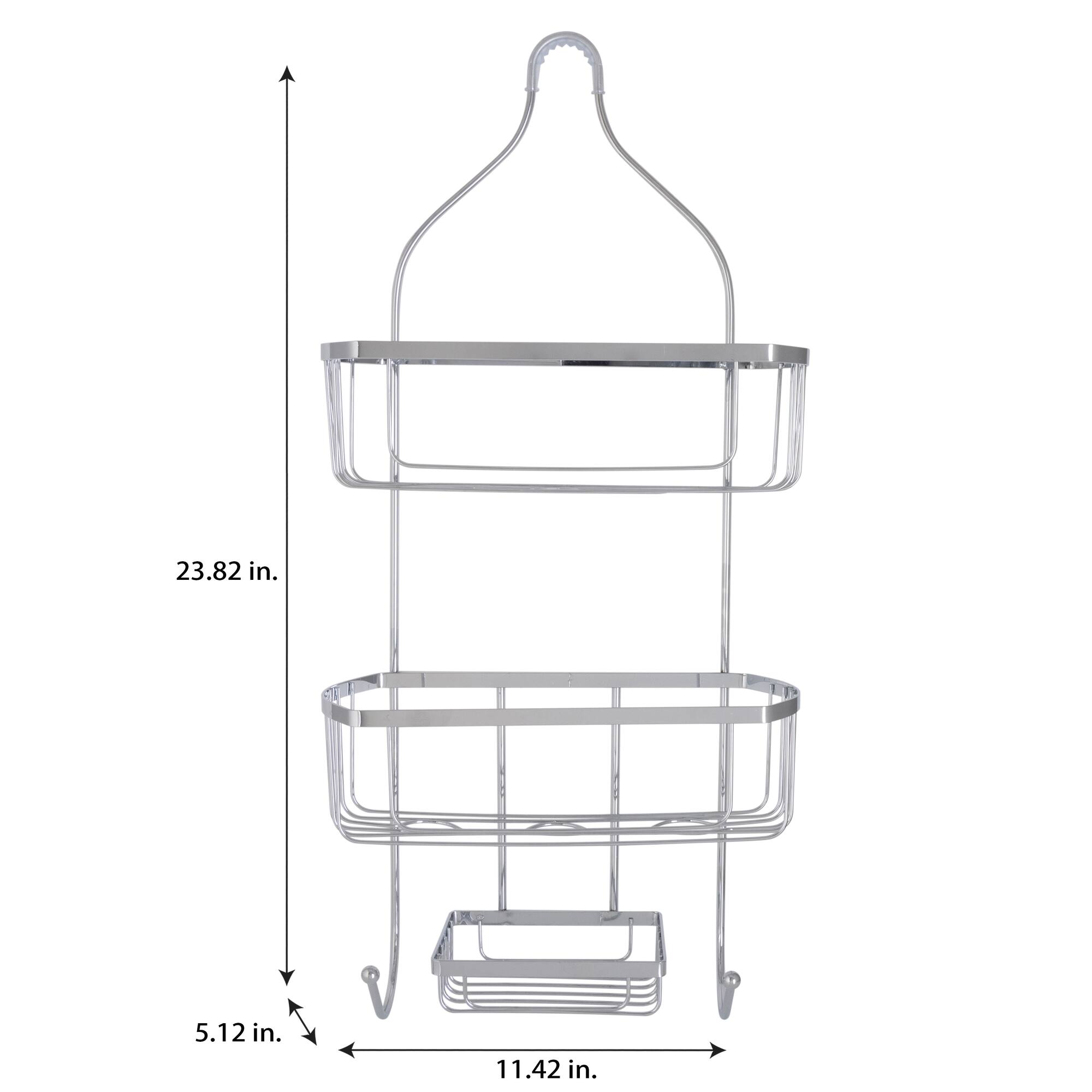 Bath Bliss Chrome Prince Shower Caddy